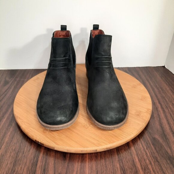 Dansko Bea Womens Size 39 US 8.5-9 Boots Black Nubuck Stacked Heel Waterproof - Picture 2 of 10